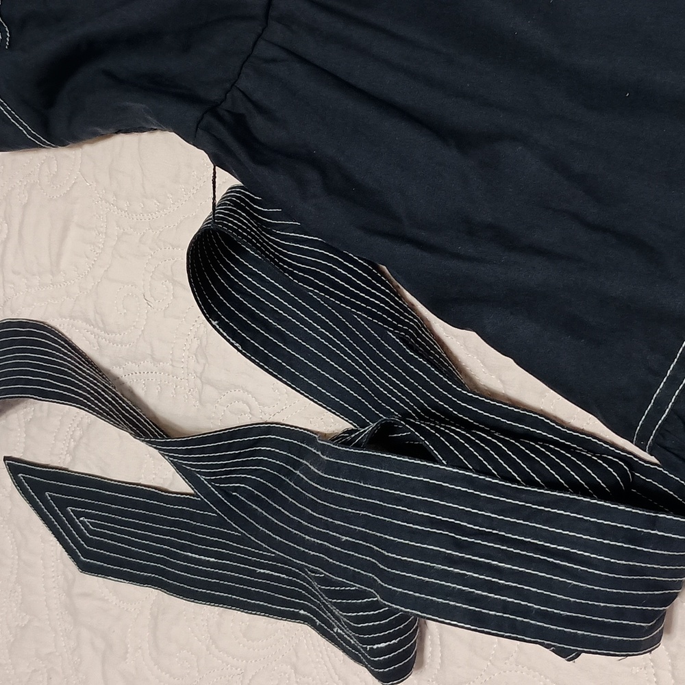 Caroline Constas Sleeveless Navy Sundress with Contrast Stitching NWT - Picture 5 of 10